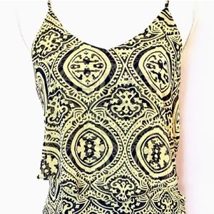 Francesca’s Blue and Yellow Tank Top